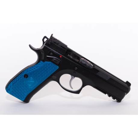 Cachas CZ 75 SP01 M-Arms aluminio azul