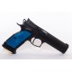 Cachas CZ 75 SP01 M-Arms aluminio azul cortas