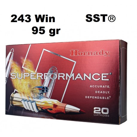 Munición Hornady 243 WIN SUPERFORMANCE SST 95 gr