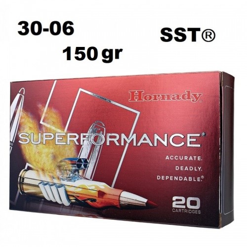 Munición Hornady 30-06 SUPERFORMANCE SST 150 gr