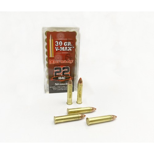 Municion Hornady Cal.22 MG V-Max 30 gr