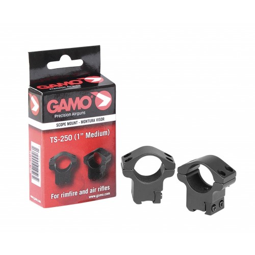 Anillas GAMO TS-250 tubo de 1" altura Medium