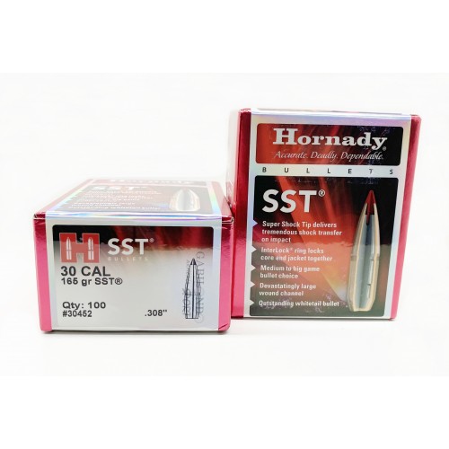 Plomos Hornady Cal.30 SST 165 gr (100 unds)