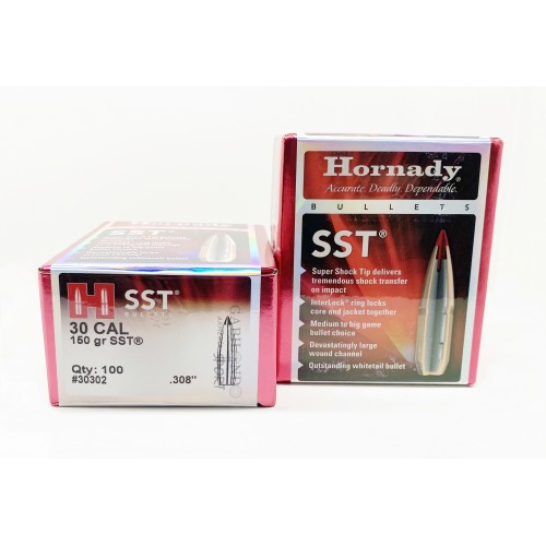 Plomos Hornady Cal.30 SST 150 gr (100 unds)