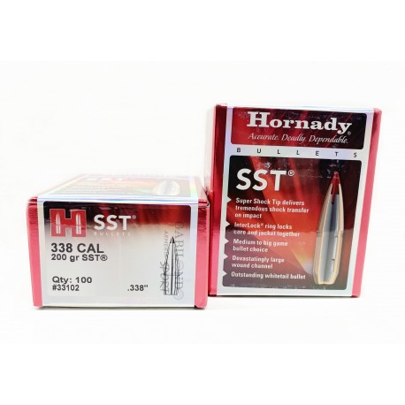 Plomos Hornady Cal30 180gr. SP INTERLOCK (100 unds)