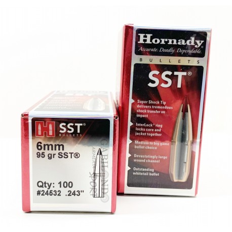 Plomos Hornady Cal30 180gr. SP INTERLOCK (100 unds)