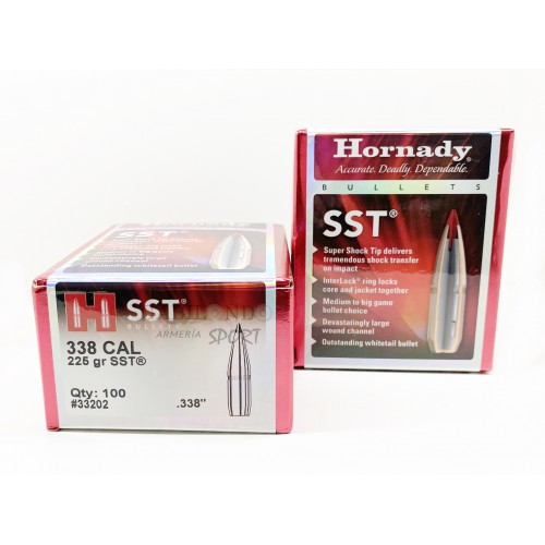 Plomos Hornady Cal.338 SST 225gr (100 unds)