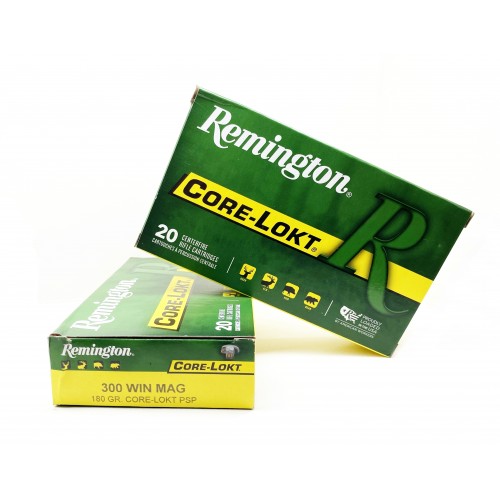 Munición Remington 300 WM Core Lokt de 180 gr