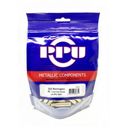 Vainas PPU Cal.222 Rem (Bolsa de 50u)