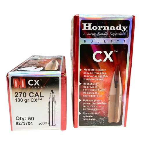 Plomos Hornady Cal.270/6.8 120gr SST (100 unds)