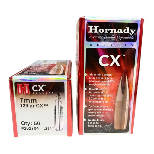 Plomos Hornady Cal.7 MM CX 139gr
