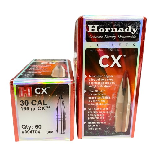 Plomos Hornady Cal.30 CX 165gr