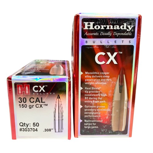 Plomos Hornady Cal.30 CX 150gr