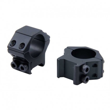 Anillas HALTEN tubo de 30 mm BAJAS carril de 21mm