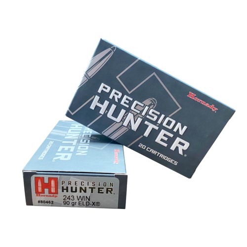 Munición Hornady 243 Win PRECISION HUNTER ELD-X 90 gr