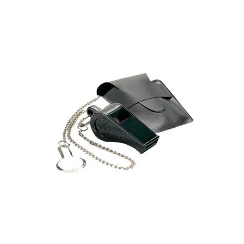 Silbato con cadena y funda