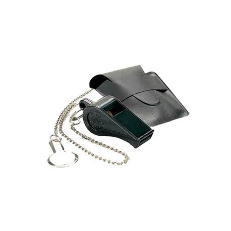 Silbato con cadena y funda
